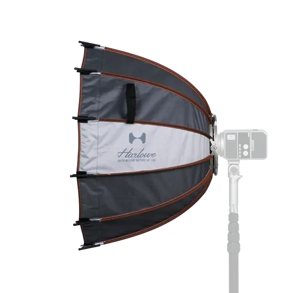 Harlowe Quick Release Softbox 24 in (60) with interchangeable Bowens and Max Mounts