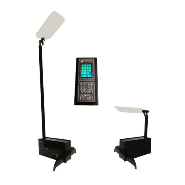 Telescript 19" NDI Motorized Public Speaking System with NDI Monitor