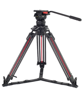 Teris TS100CF-Q Fluid Head & Tripod Kit (Carbon Fiber)