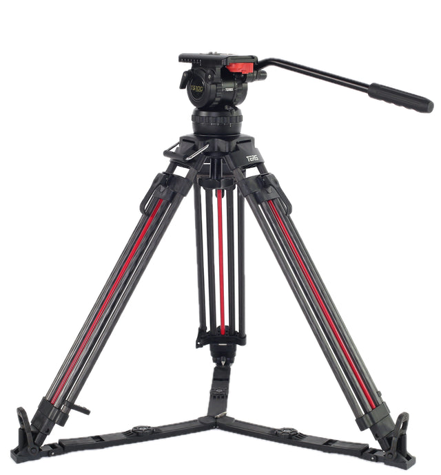 Teris TS100CF-Q Fluid Head & Tripod Kit (Carbon Fiber)