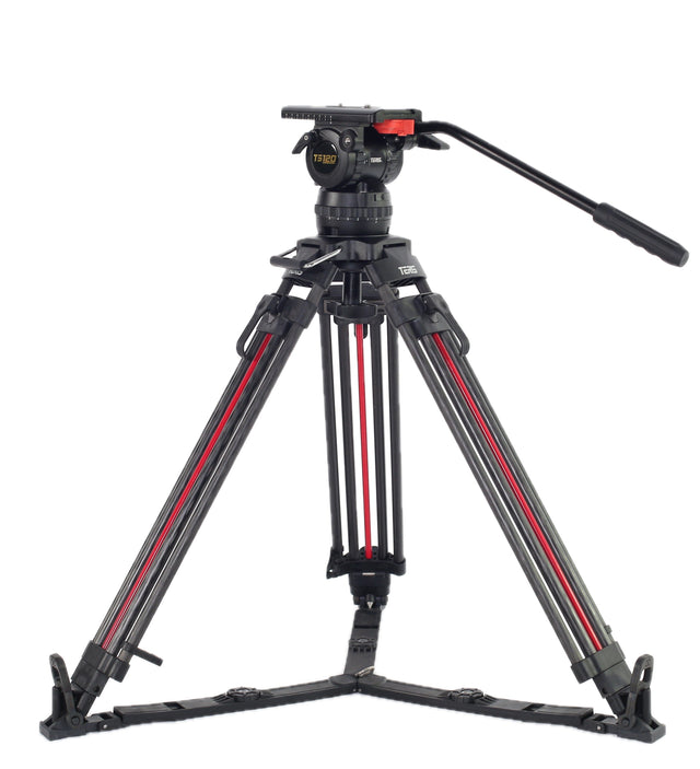 Teris TS120CF-Q Fluid Head & Tripod Kit (Carbon Fiber)
