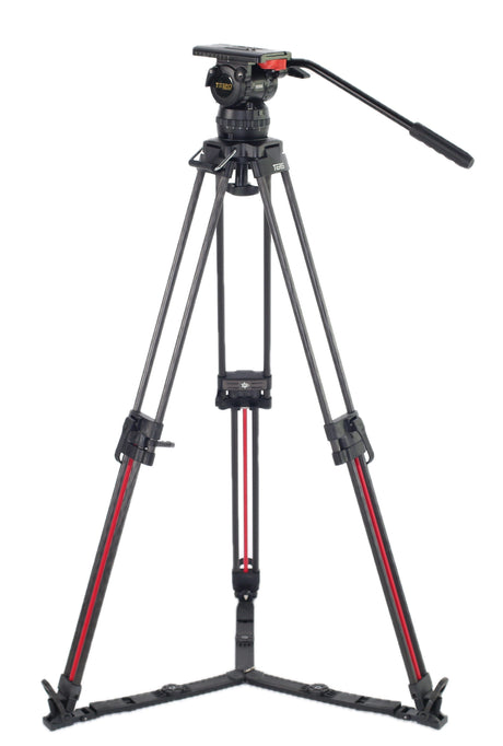 Teris TS120CF-Q Fluid Head & Tripod Kit (Carbon Fiber)