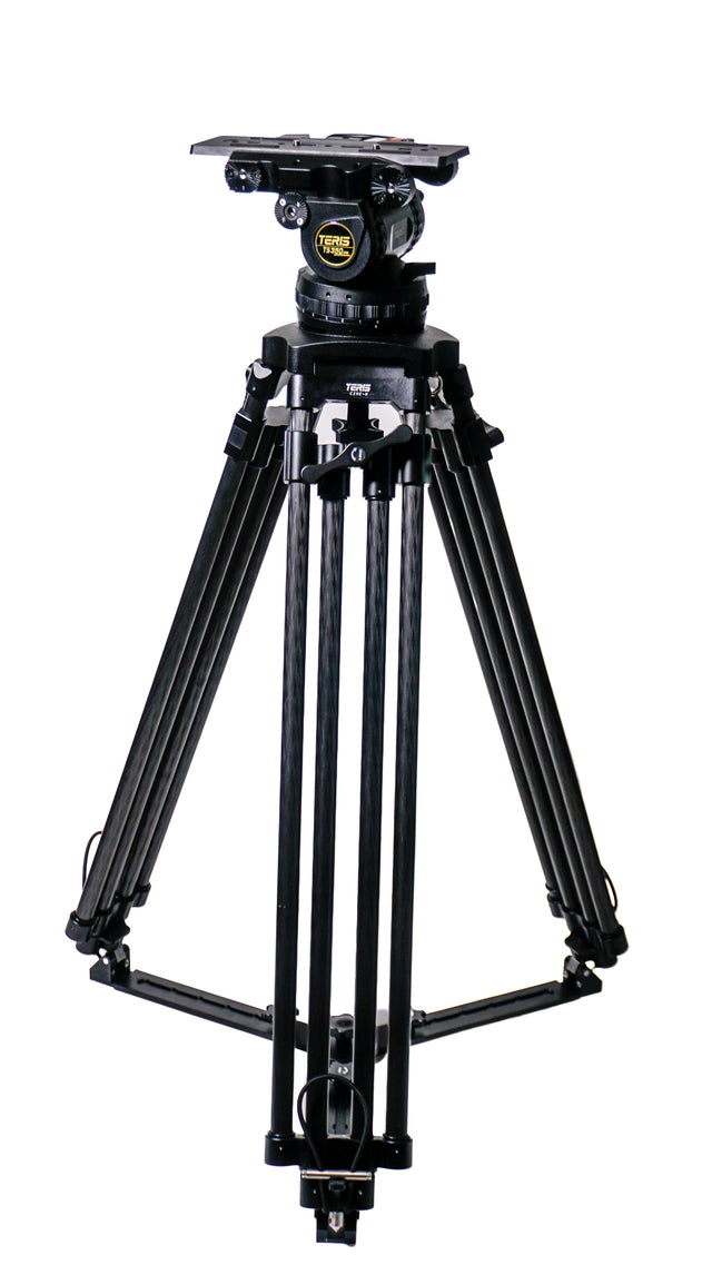 Teris TS350CF Cine Fluid Head & Carbon Fiber Tripod Kit