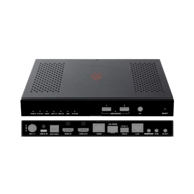 VigilLink SDVoE Transceiver over Copper/Fiber With Switching USB-C and HDMI Inputs