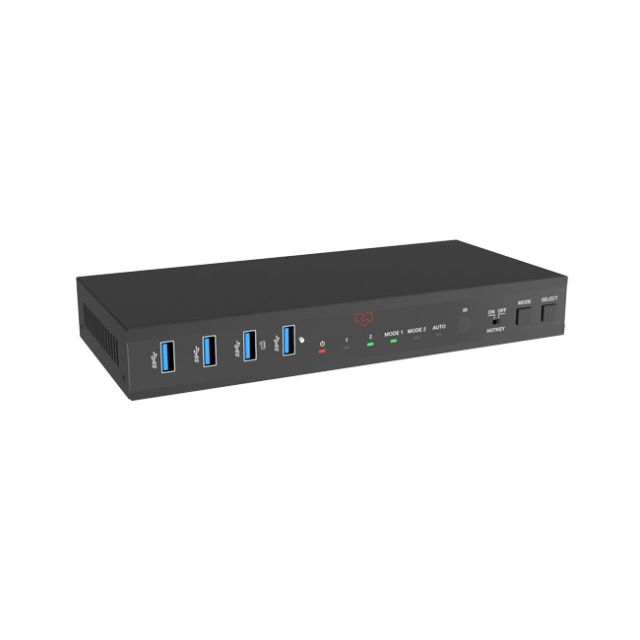 VigilLink 2 Port Dual Monitor 4K60 HDMI/DP KVM Switcher