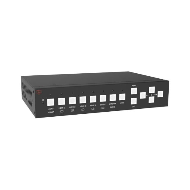 VigilLink 5x2 HDMI 2.0 Seamless Presentation Switcher with KVM