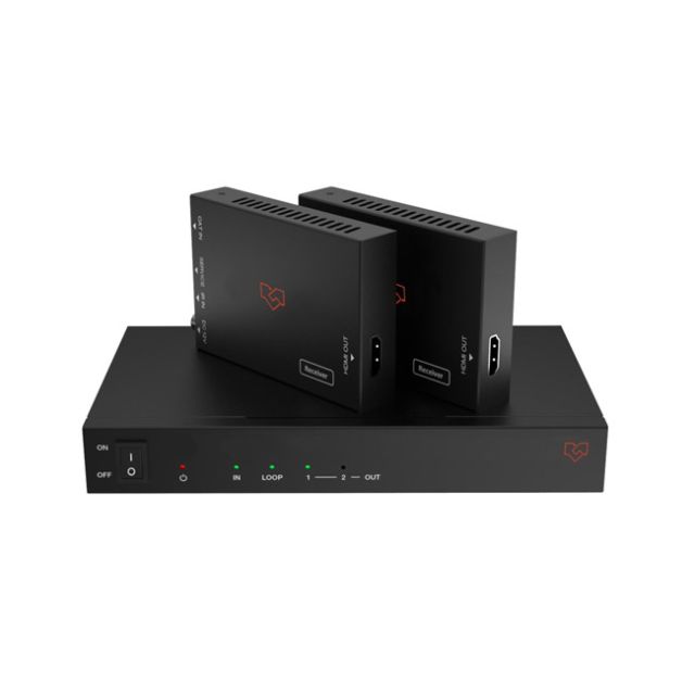 VigilLink 1x2 HDMI 2.0 Distribution Amplifier with HDBaseT Extender