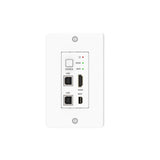 VigilLink 18Gbps 2x1 HDMI/mini DP Wall Plate Transmitter and Receiver with Auto-Switching (40m, White, TX/RX )