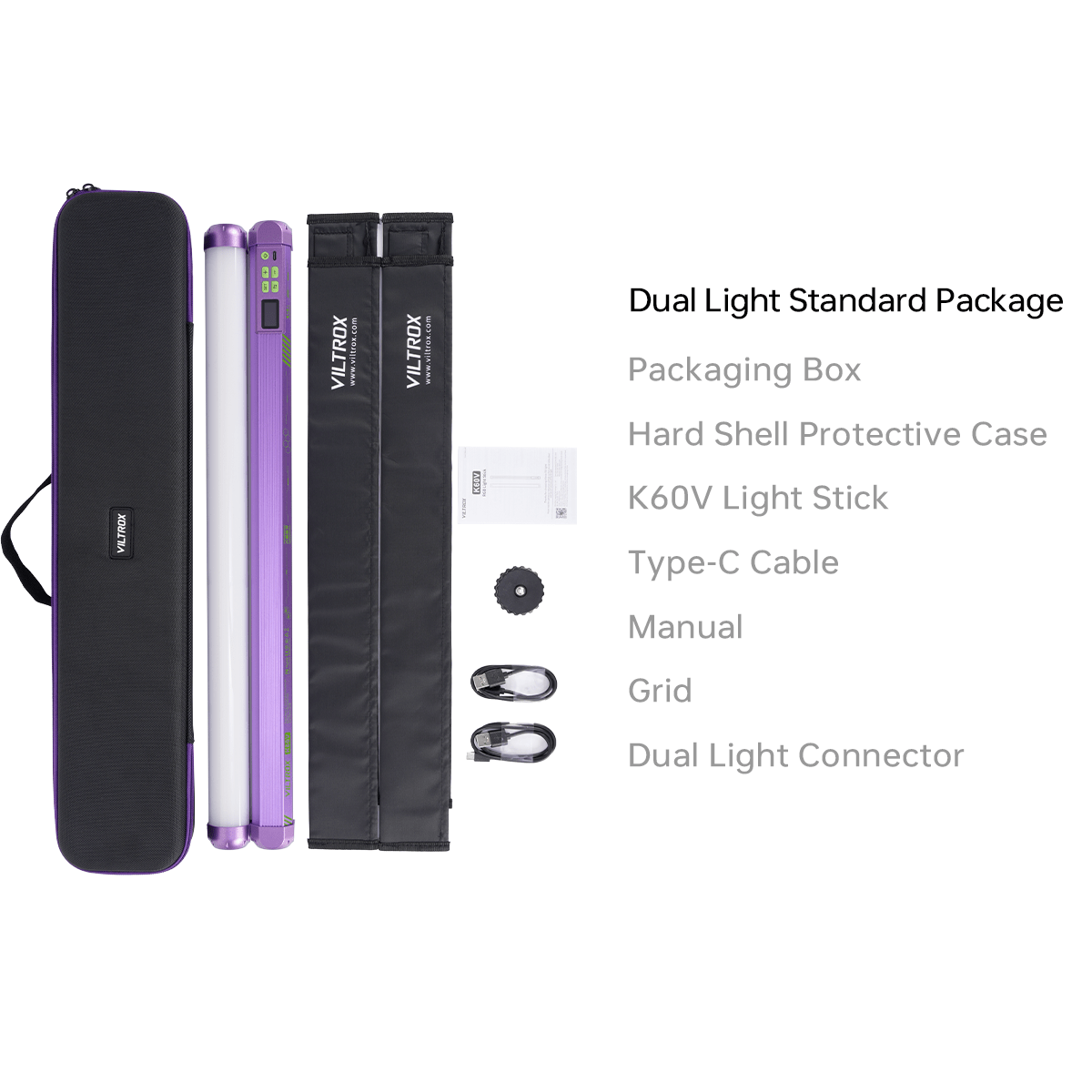 Viltrox K60V RGB Light Stick -Neon Purple