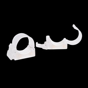 PavoTube Transparent Polycarbonate T12 LED Tube Mounting Clip with 1/4-20in Receivers
